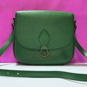 Louis Vuitton Epi Green Crossbody Bag